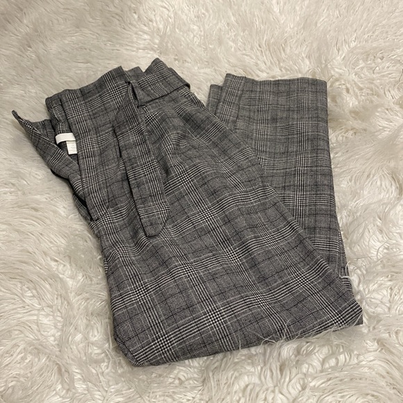 Paper Bag Glen Check Pants - Picture 4 of 4